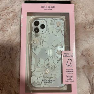 Kate Spade Iphone 11 Iphone XS Hardshell Case.  Flower Print.  New In Box.